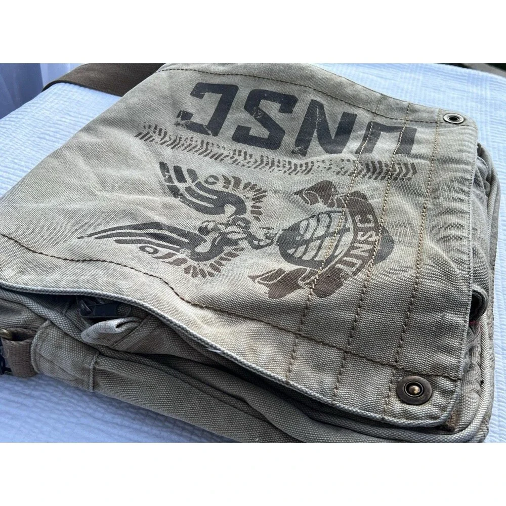 Halo 3 2007 UNSC Microsoft XBOX Tan Limited Edition Canvas Messenger Bag